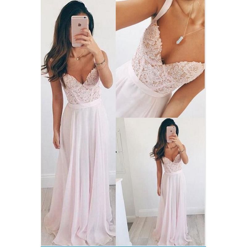 Simple Pink Prom Dresses