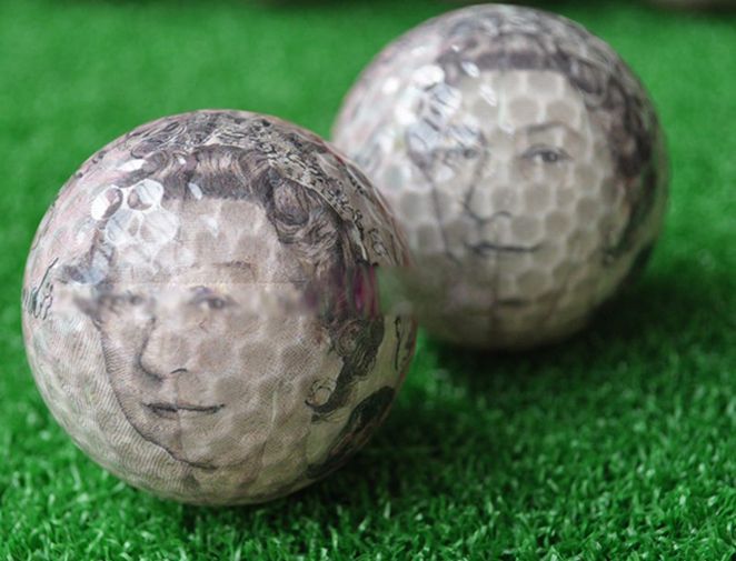 2018 wholesale standard golf ball size popular uk dollor funny golf golf ball size