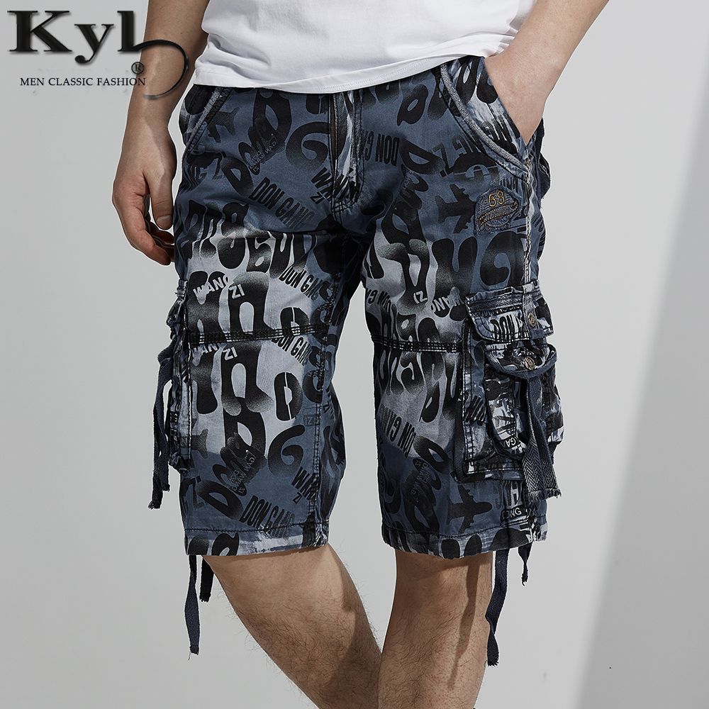 2019 Wholesale Fashion Cargo Shorts Mens Casual Camo