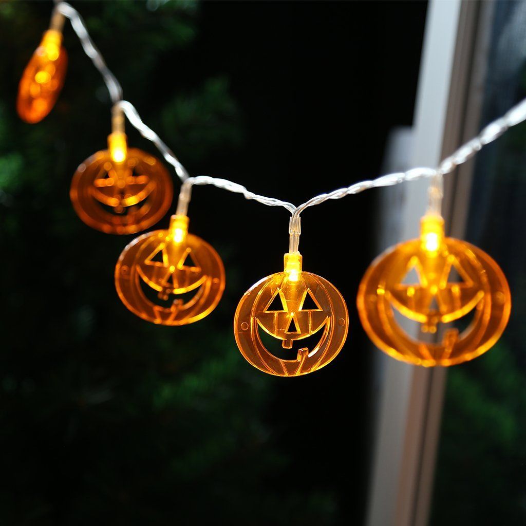 Pumpkin String Lights 20 Leds Pathway For Before Use Please Put On The Battery Open Switch To 2 If Lamps Outdoor Pls Keep Box Dry 3 Place Light Where Children Can