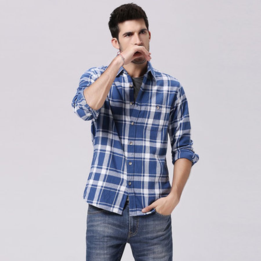 mens casual long sleeve shirts