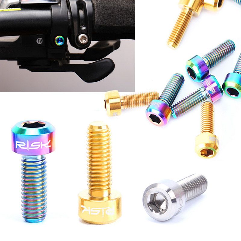 2020 Wholesales Bike Screws M5*14mm Thumb Shifter Fixed Bolts Titanium