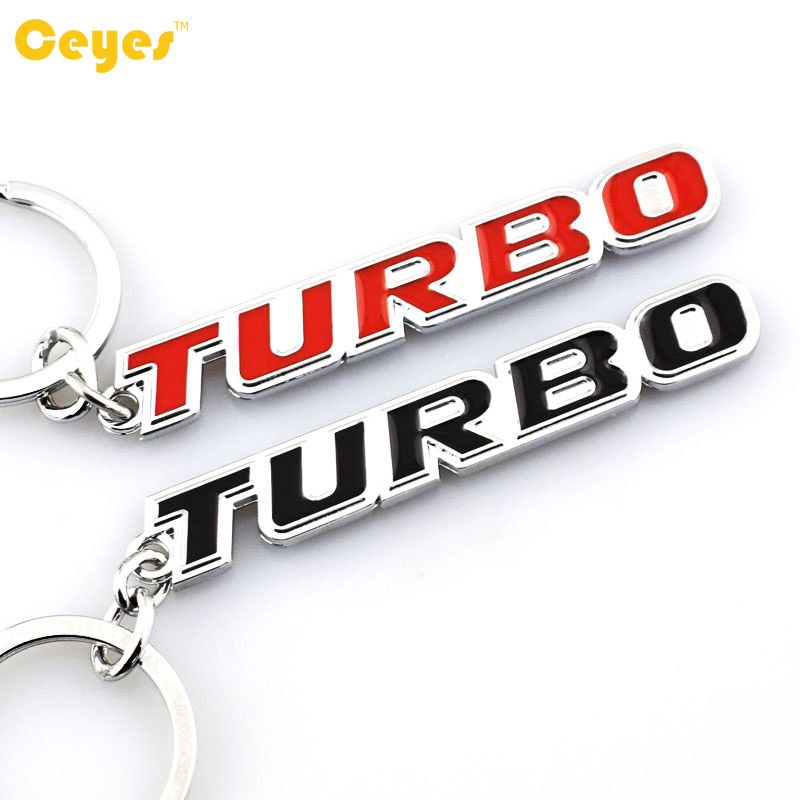 Car Cute Logo TURBO Car Emblems Badge Keyring For Mercedes Benz Bmw ...