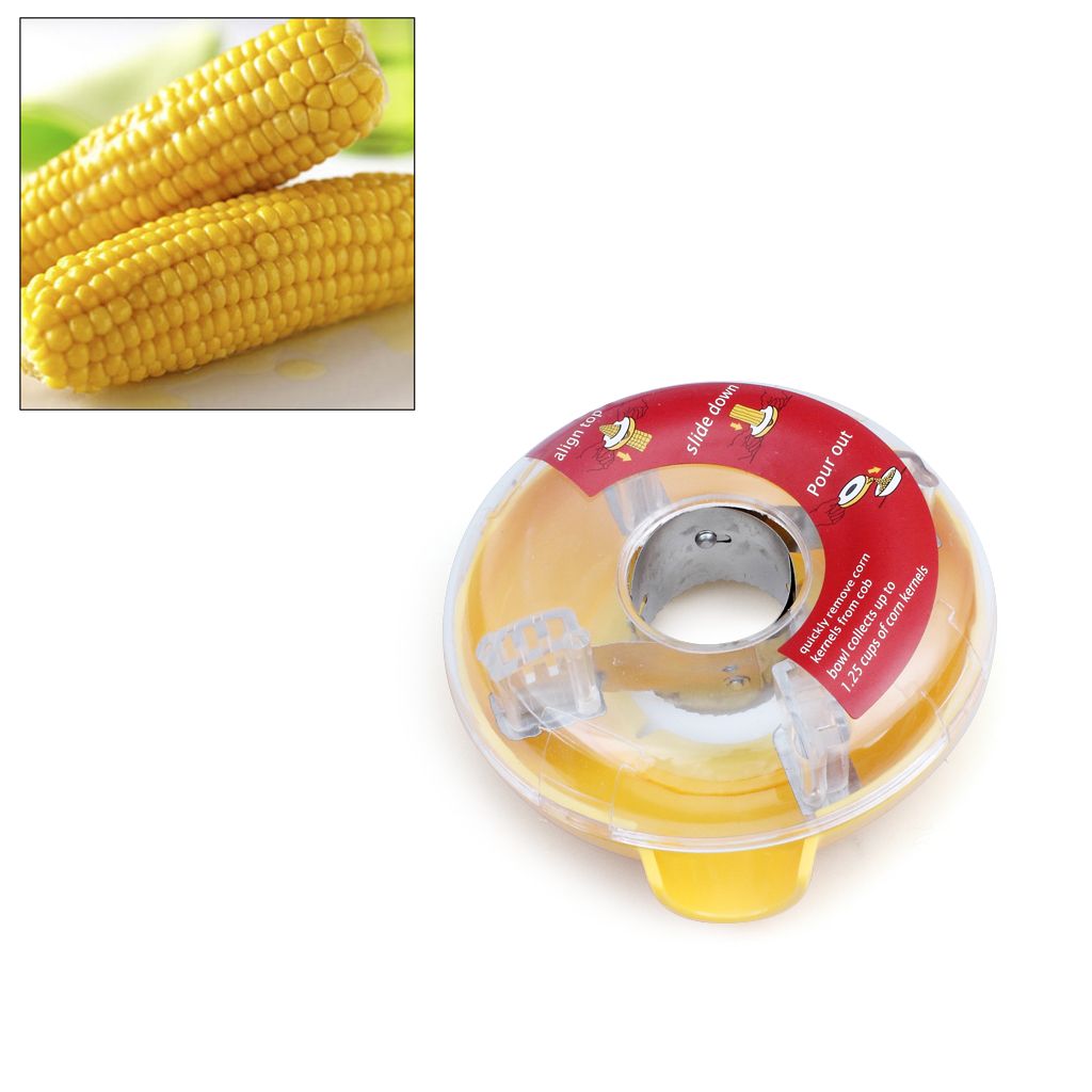 One-Step Corn Peeler Thresher Tool Kitchen Cob Kernel Cutter Stripper Remover One-Step Corn Peeler Thresher Tool Kitchen Cob Kernel Cutter Stripper Remover