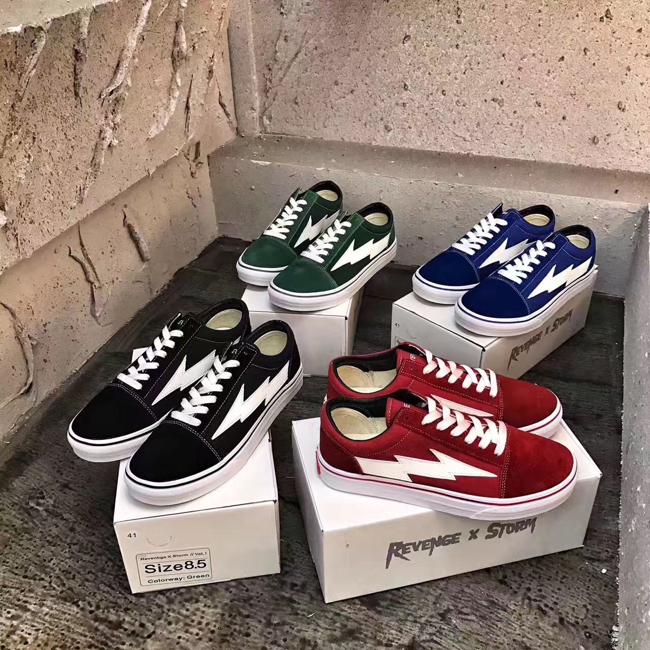 vans shoes with lightning bolt