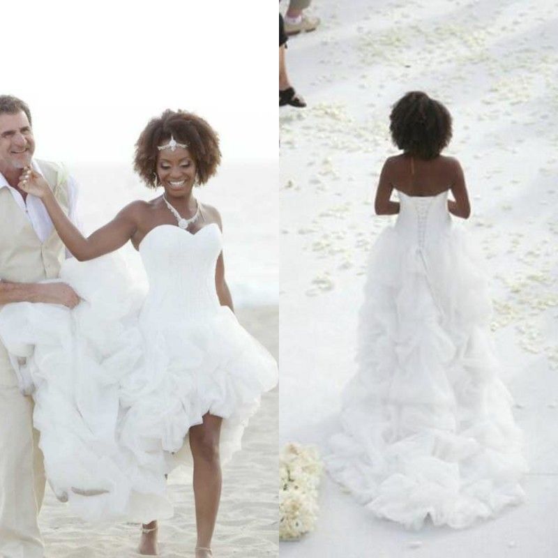 Discount African  Beach  Wedding  Dresses  2022 Modest 