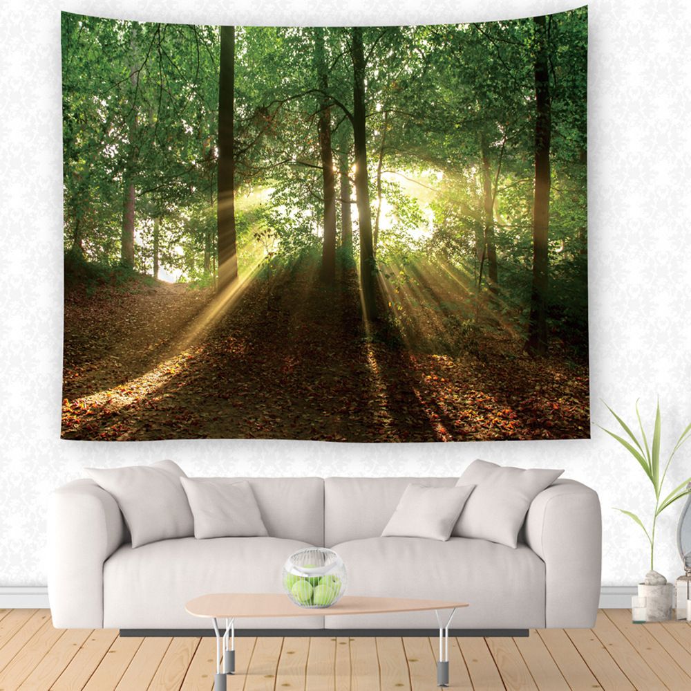 130 150cm 200 Green Trees Forest Tapestry Home Decorative 130 150cm 200 Green Trees Forest Tapestry Home Decorative Wandkleed Polyester Wall Hanging Blanket Beach Mat Tree