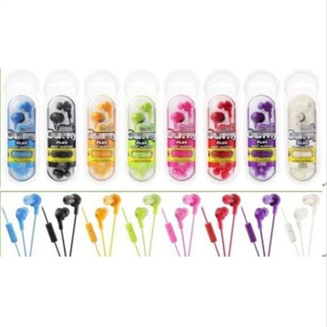 ful Gumy Gummy Earphone Earbuds 3.5mm Headphone HA FR6 Gumy Plus With MIC For Iphone 6 Plus 5 5s