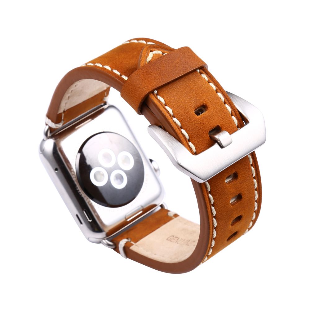 For IWatch Band Strap Premium Vintage Genuine Leather Replacement
