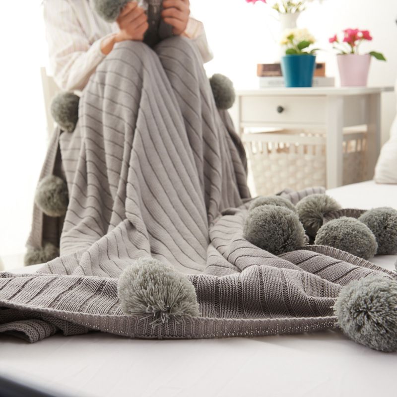 online cheap new super soft blanket knitted blankets pear flowers