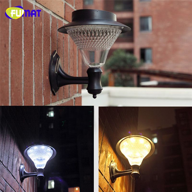 Fumat Outdoor Solar Wall Lamp Brightness 16 Led Light Warm White Fumat Outdoor Solar Wall Lamp Brightness 16 Led Light Warm Waterproof Luminaria Battery Lamps Fence Rechargeable