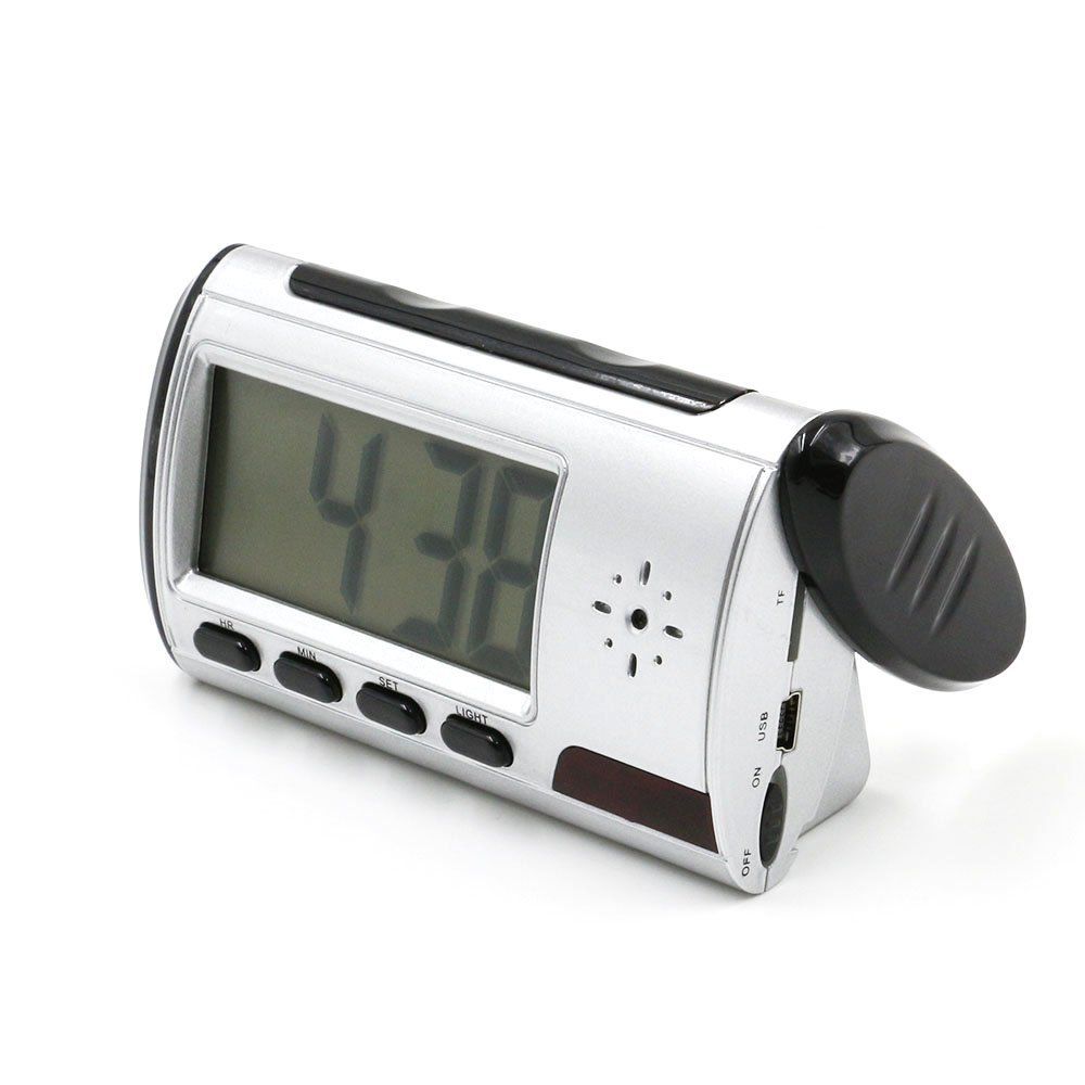 2021 Mini Hidden Camera Spy Alarm Clock Nanny Cam with One More Mini DV