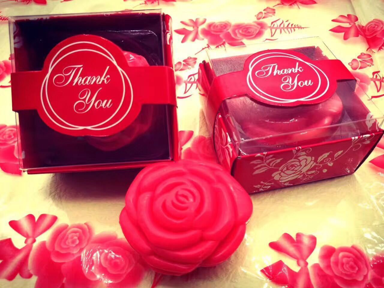 Hot Rose Soap For Wedding Favors Soap Gift For Bridesmaids Groomsmen