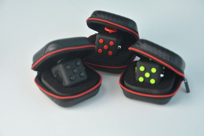 Storage Cases for Fidget Cube Stress Relief Toys Portable Carry Storage Bags Box Focus Dice Anti