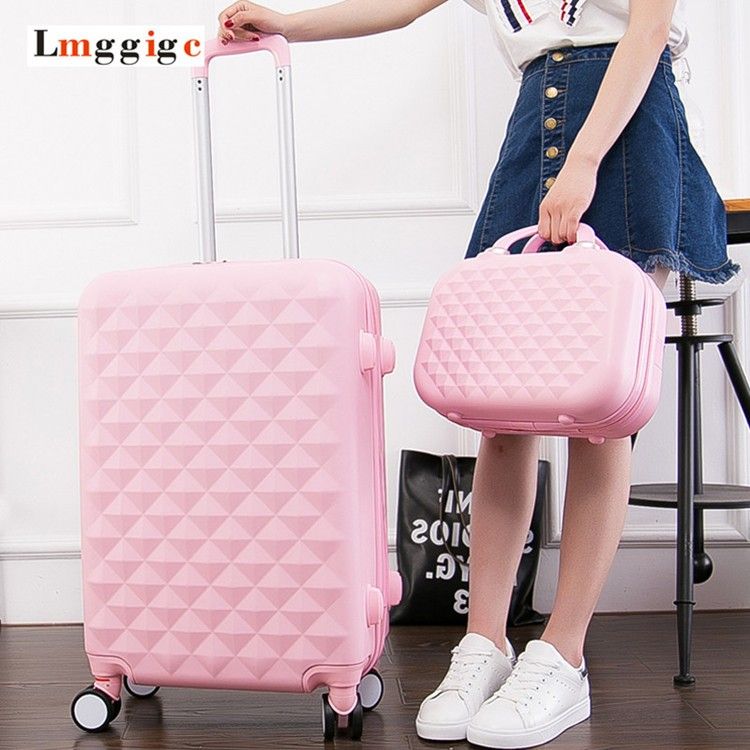 Compra Juego De 20 24 28 Pulgadas De Diseño De Diamantes, Maleta Liviana  Para Mujeres, Caja De Viaje ABS De Colores, Carretilla Enrollable Hardcase  Barato | Entrega Rápida Y Calidad | Es.Dhgate