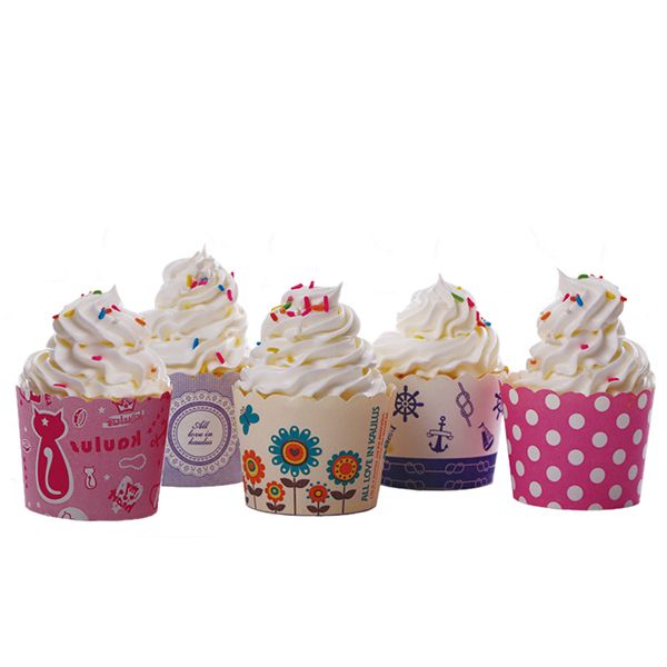 Wholesale Baking Cups Round Bucket Paper Cake Muffin Case