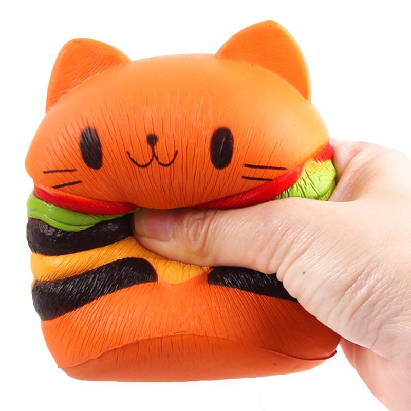 burger cat squishy