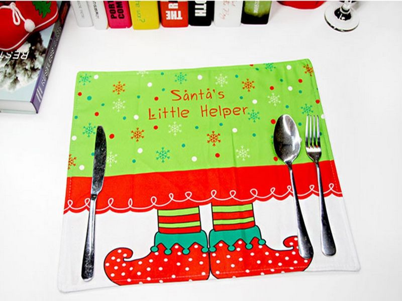 christmas dining tableware