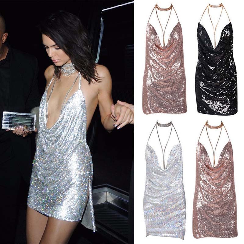 kendall glitter dress