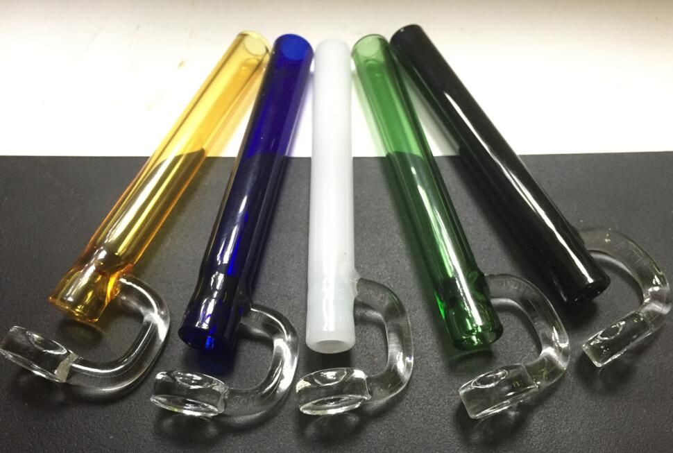 2021 Glass Hand Water Pipe Oil Burner Pipes CONCENTRATE TASTER Oil Wax Smoking Dabber Pipe Glass ...