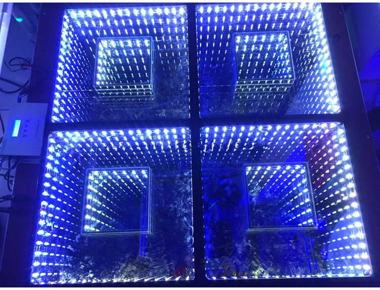 50 50cm mirror 3d led dance floor light with