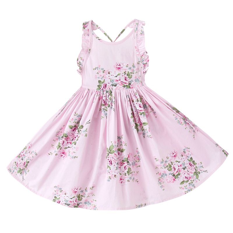 Online Cheap Summer Baby Girl Dress 1 Year Birthday Dress Infant Baptism Infantil Princess 