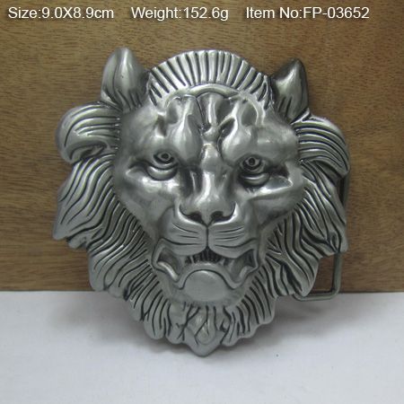 lion belt buckle