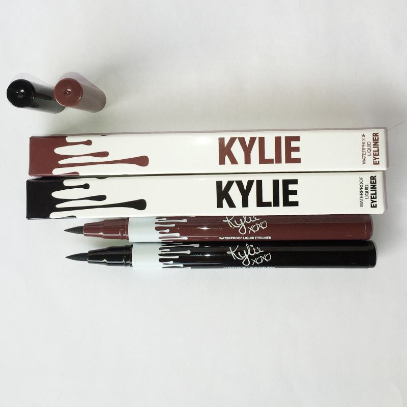Kylie Jenner Liquid Eyeliner Pen Coffee Negro Duradera Waterproof Eye