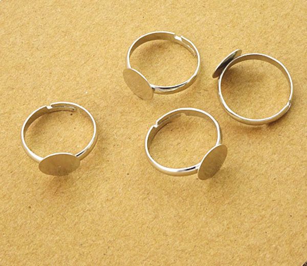 Satin Al 50 Adet 10mm Ped Diy Gumus Kaplama Yuzuk Bankasi Anillo Ayarlanabilir Yuzuk Bosluklari Tutkal Cabochon Yuzukler Bulgular Malzeme El Yapimi Icin Tl28 69 Dhgate Comda