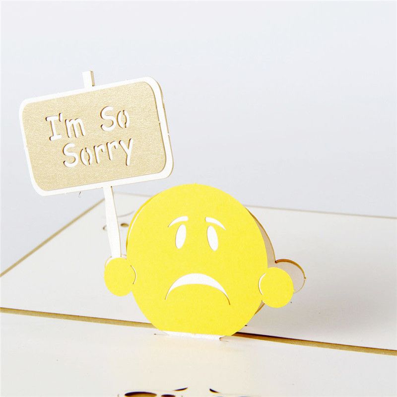 10desktops/great deal Laser Slice Invites 3D Pop UP Card I m Hence Sorry GreetingGift Playing cards image relating to Printable Sorry Cards named 10desktops/ton Laser Minimize Invites 3D Pop UP Card I m Thus Sorry GreetingGift Playing cards