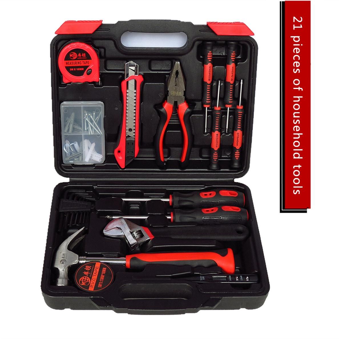 Hitech Homeowner's Tool Kit General Household Hand Tools Set Home