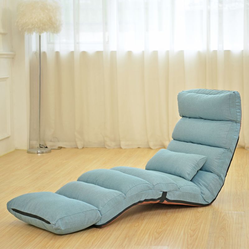 Floor Recliner Single Chair Folding Sofa Bed With Head Waist Feet Floor Recliner Single Chair Folding Sofa Bed With Head Waist Feet Adjusting Set Multiple Fabric Colors Futon Sleeper