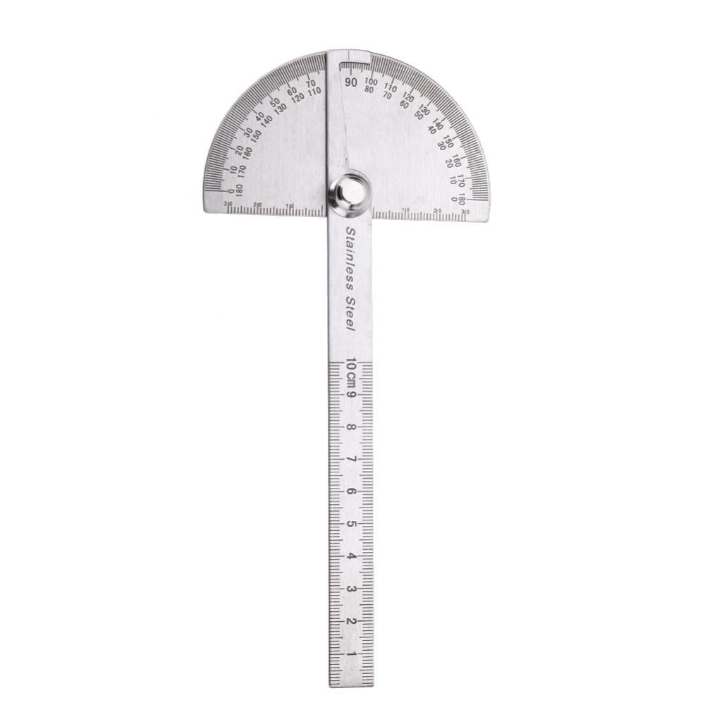 2018 stainless steel 180 degree protractor angle finder rotary tools for measuring
