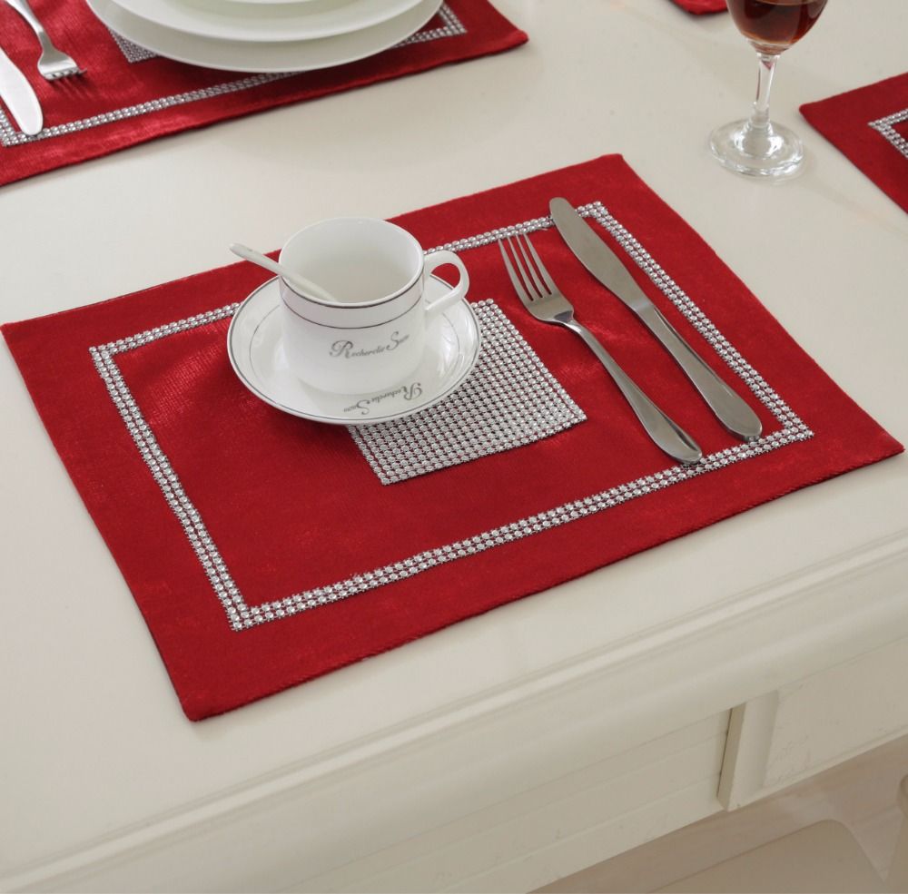 2019 Wholesale 40x30cm Modern Luxury Tableware Placemats For Wedding