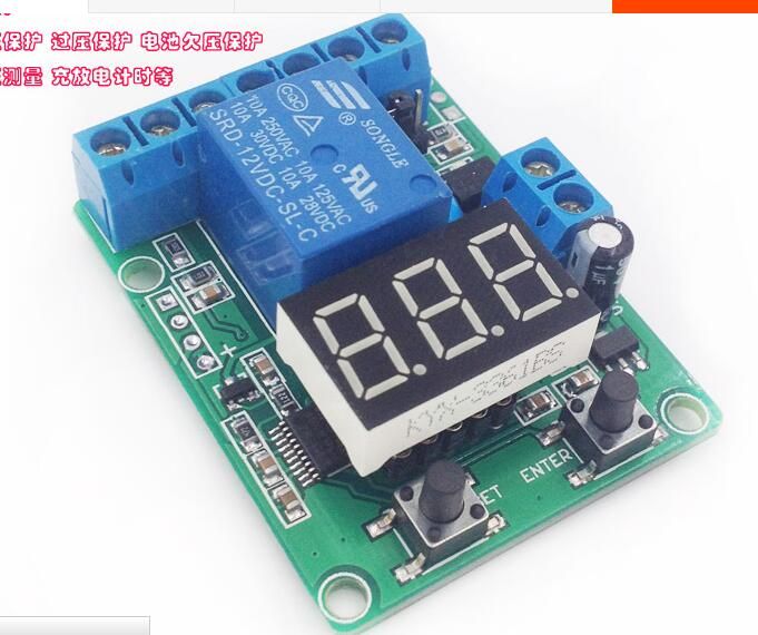 DC 12V//24V Relais De Tension détection de charge décharge Moniteur Interrupteur de contrôle