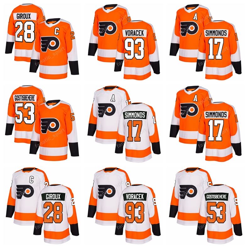 2018 philadelphia flyers 28 claude giroux jersey 53 shayne giroux jersey flyers