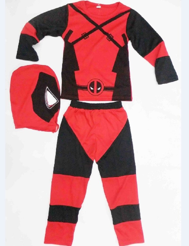 deadpool costume halloween costume for kids role playing deadpool costume cosplay long sleeve clothing set for boys awesome group halloween costumes