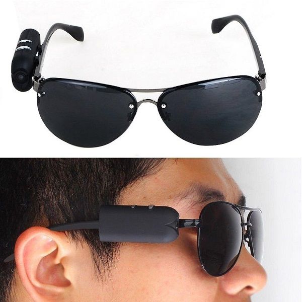 Wearable Eyewear Pinhole Camera HD 720P Digital Frame SUNGlasses Mini