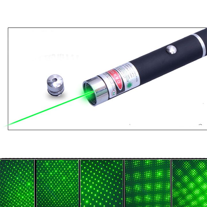 2016 Green Laser Pointer 2 In 1 Star Cap Pattern 532nm 5mw Green Laser