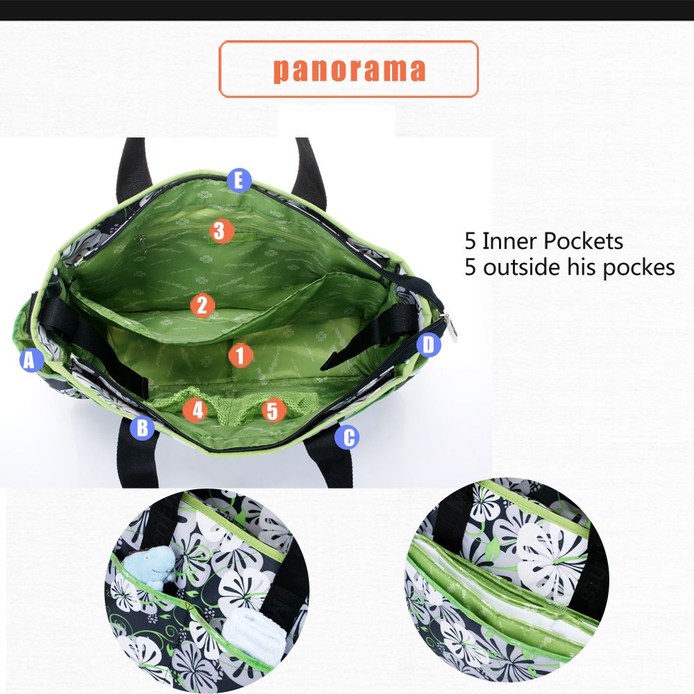 2021 Diaper Bag Waterproof Nappy Bag Outdoor Stroller Travel Tote ...