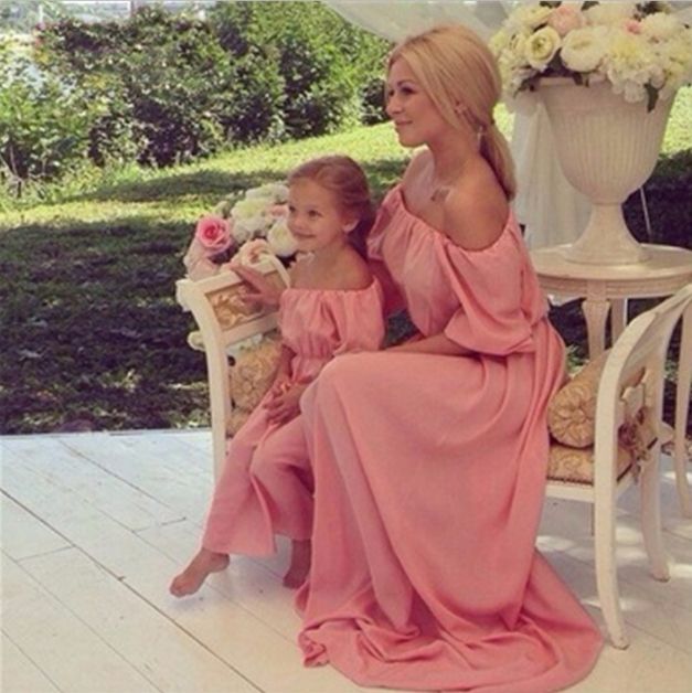 mother daughter matching maxi dresses