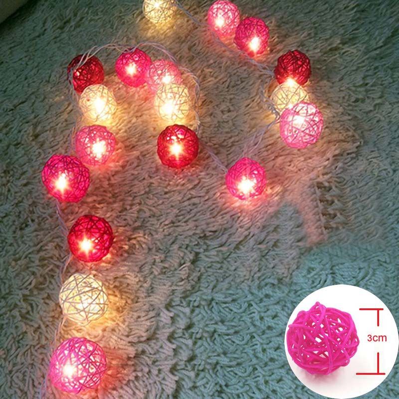 Whole Led String Lights Outdoor Indoor Gerlyanda Whole Led String Lights Outdoor Indoor Gerlyanda Battery Operated Garland Holiday Fairy 20 Rattan Ball Light Tree