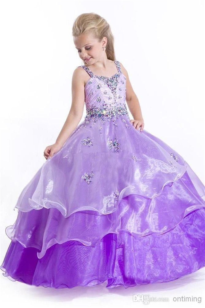robe enfant violet