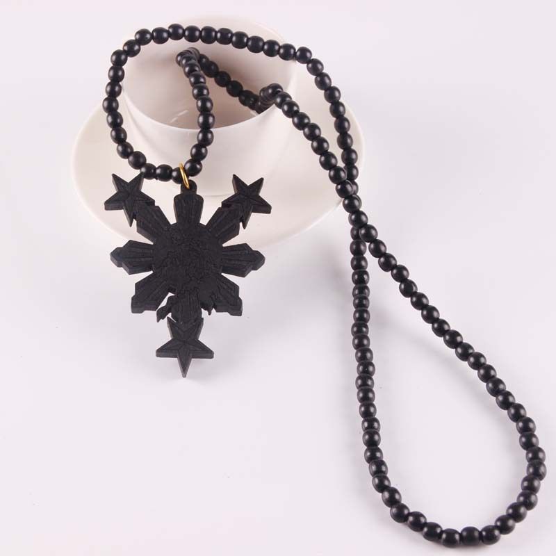 Wholesale NEW Wooden Pendant Necklace Philippines Map Pendant Acrylic