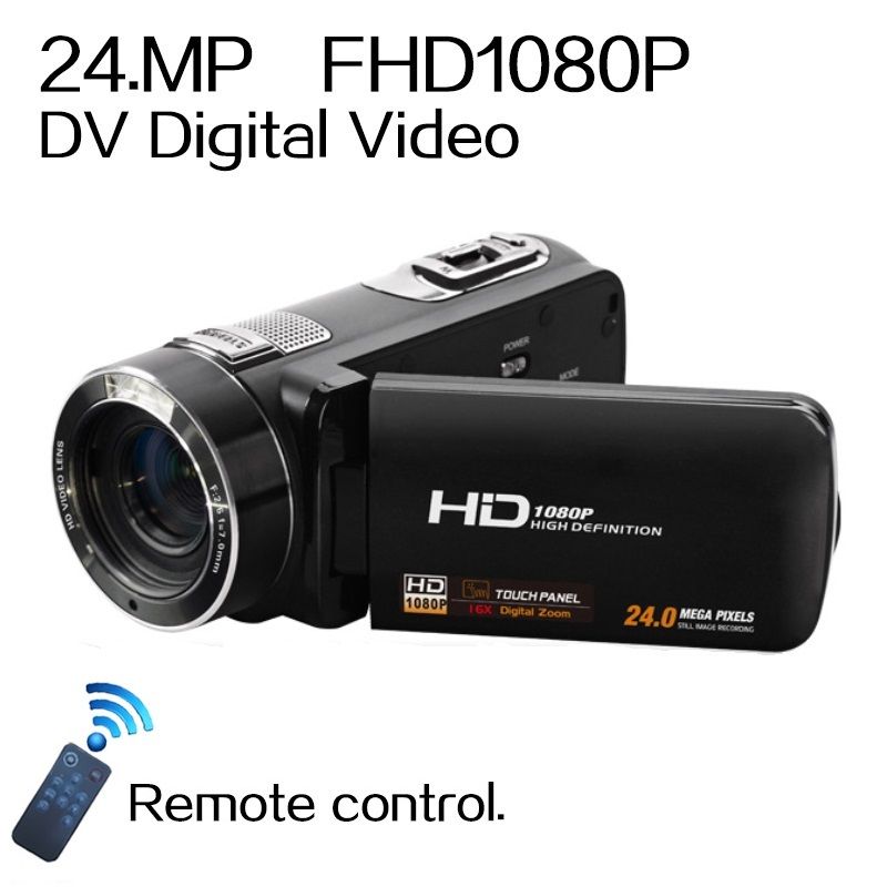 Remote Control 1080P Full HD Digital Video Camera 3.0 LCD Touch Screen