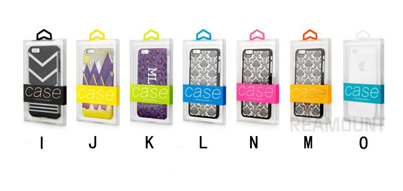 für iPhone 8 Plusfall, der leeren PVC-Kasten für iPhone X Fall verpackt Kundenspezifisches Paket mit Aufkleber und Behälter