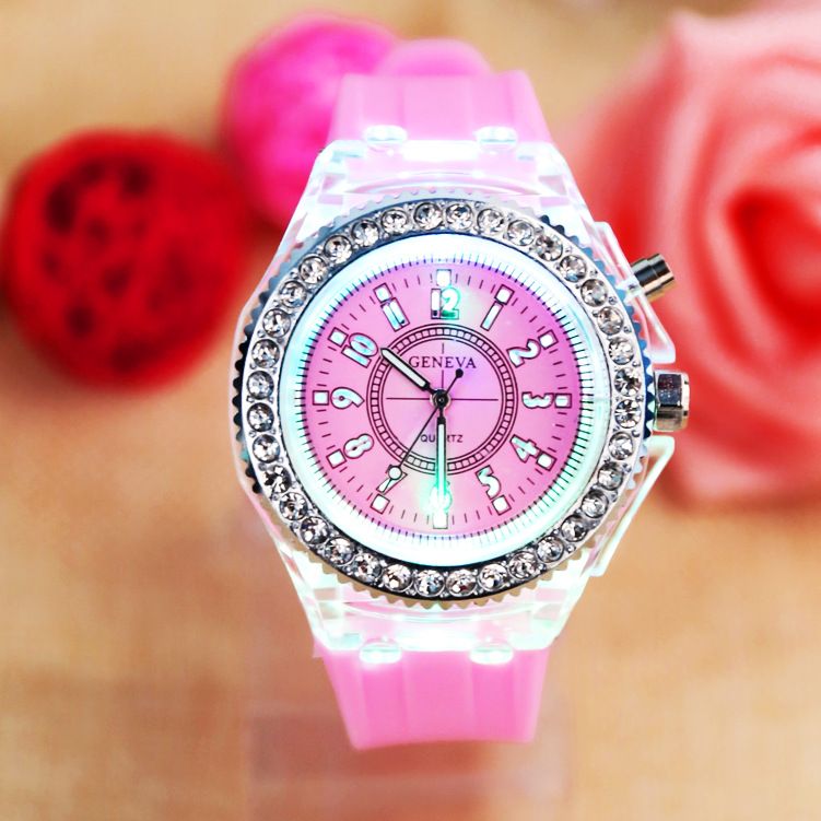 geneva light up watch