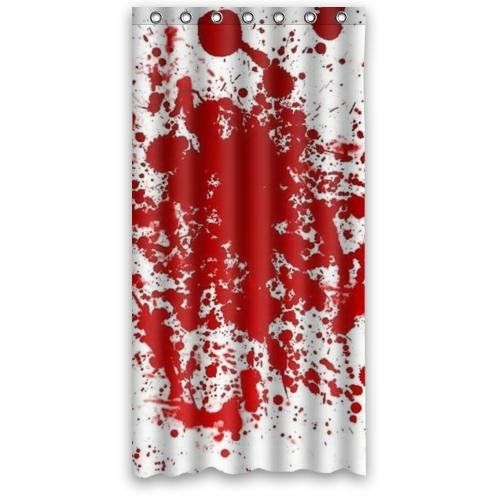 2019 Customs 36 48 60 66 72 80 W X 72 H Inch Shower Curtain Blood
