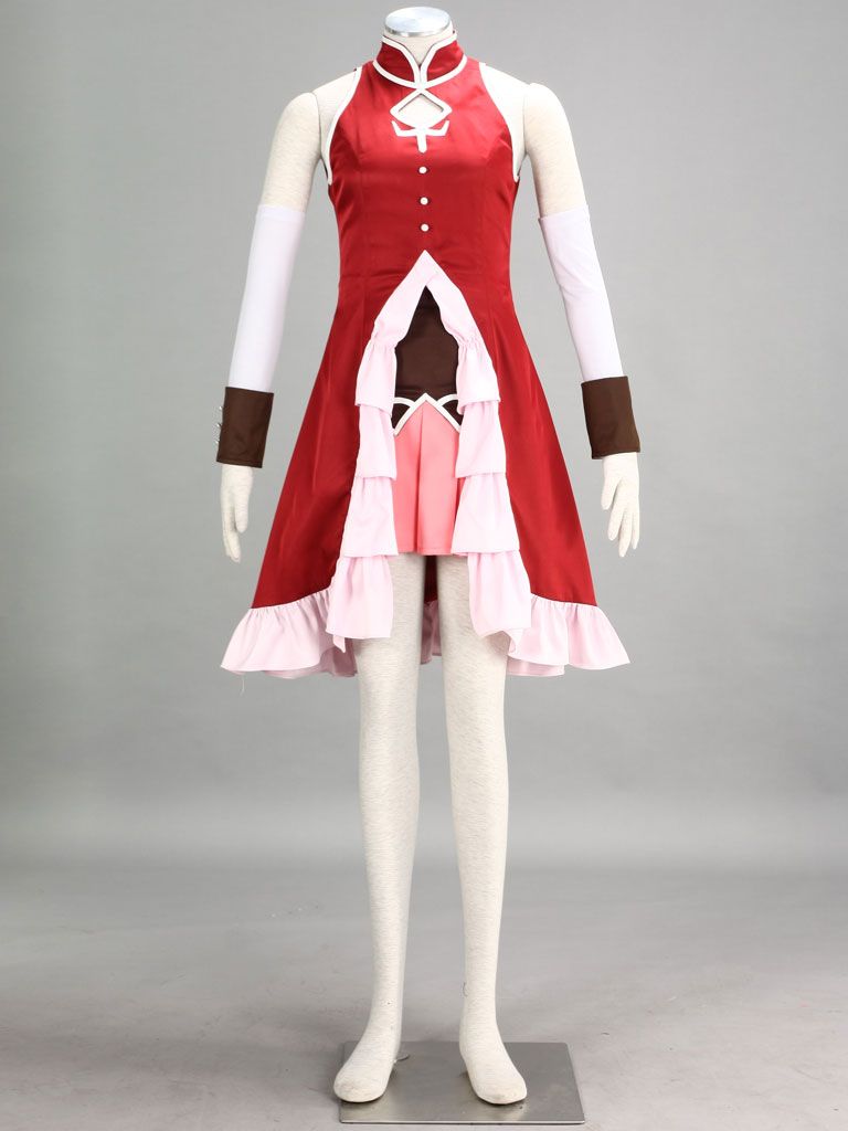 Magical Girl Madoka of the Magus Sakura Kyoko Halloween Cosplay Costume