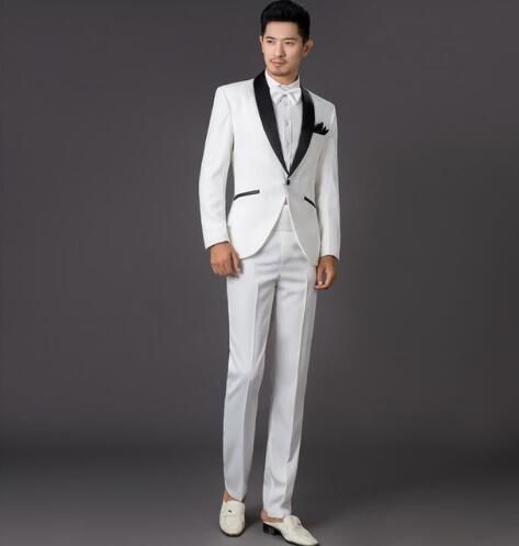 compre blanco para hombre traje vestido de novia 2017 nuevos hombres
